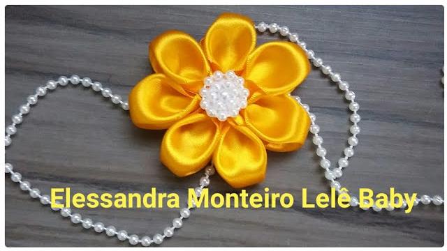 DIY:Flor Diferente por Elessandra Monteiro Lelê Baby