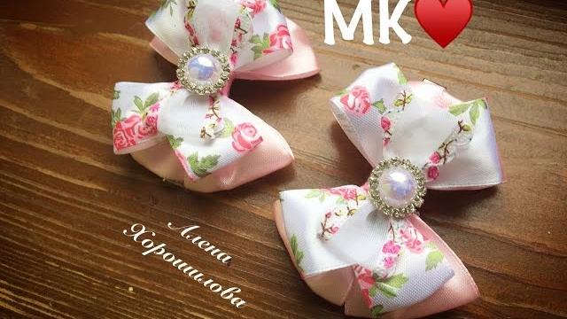Laço delicado Kanzashi para iniciantes