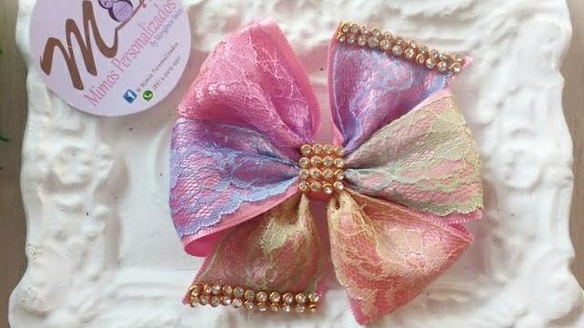 Laço Catavento com renda – DIY por Morgania Sales