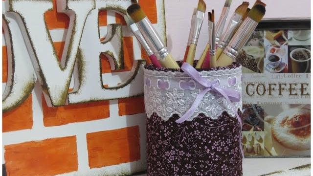 DIY: Faça Você Mesma Seu Porta Pincéis