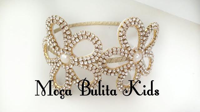 Arco com flores em Strass por Janaína Gonçalves Moça Bulita Kids