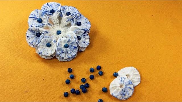 FLOR com FUXICO MATIZADO – FLOR de TECIDO PASSO a PASSO