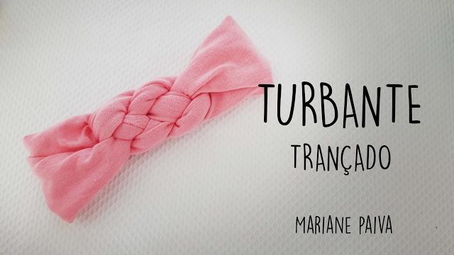 Turbante de cabelo trançado – DIY