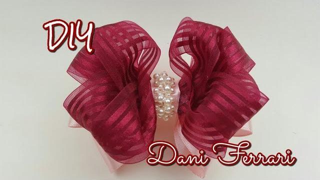 LAÇO FRUFRU DE FITA DE CETIM – TUTORIAL PASSO A PASSO