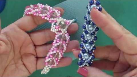 Tutorial – Chinelo Decorado -Passo a passo de Como Fazer Trama de Pérolas 335