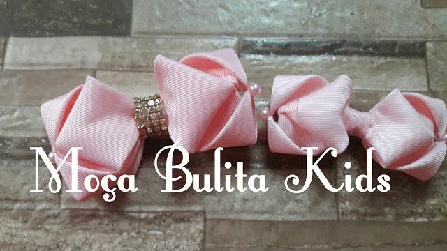 Laço origami por Janaína Gonçalves Moça Bulita Kids