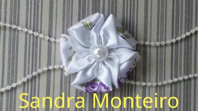 DIY: FLOR DE CETIM/SANDRA MONTEIRO