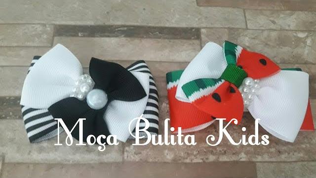 Lacinhos diferentes por Janaína Gonçalves Moça Bulita Kids