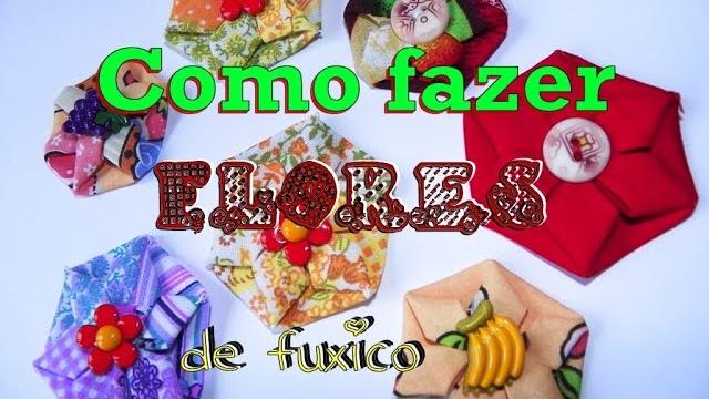 Como fazer FLOR DE FUXICO passo a passo