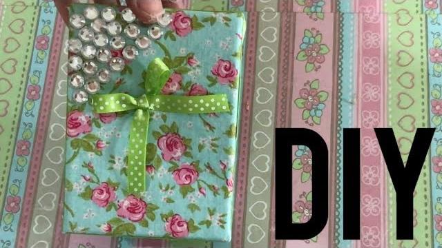 Como Fazer Caixa de MDF Decorada com Tecido – Artesanato DIY