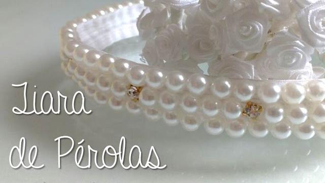 Faça Você Mesmo – Tiara de Pérolas Bordada