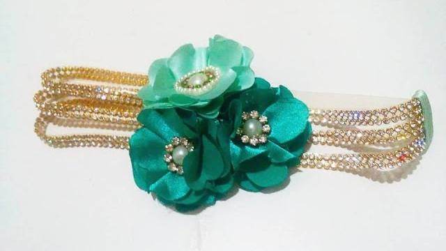 Headband de manta de strass