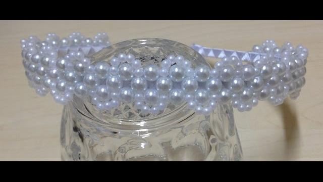 Passo a passo – Tiara de Pérolas Delicada – Tiara de noiva – Entrelaçado de pérolas em tiara