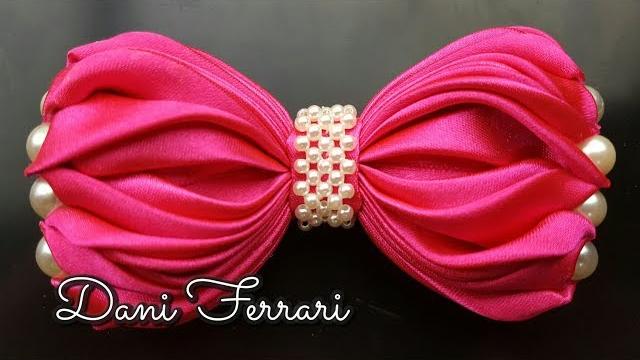 LAÇO PETÚNIA DE FITA DE CETIM – TUTORIAL PASSO A PASSO