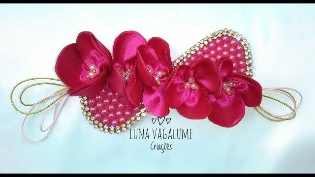 Como fazer flor de orquídea para aplique em tiaras