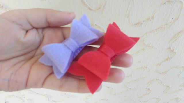 Como fazer laço de feltro – DIY por Morgania Sales