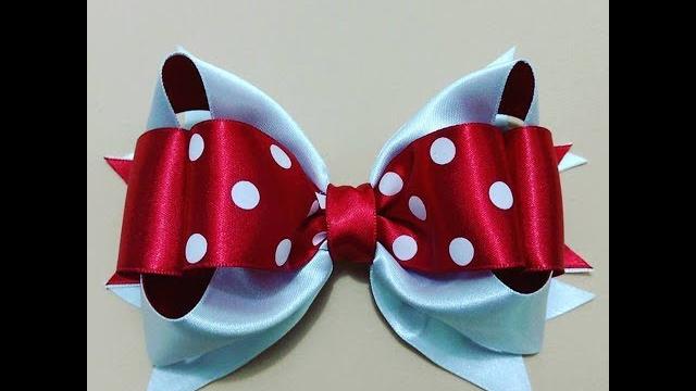 Laço boutique com dois laços simples embutidos