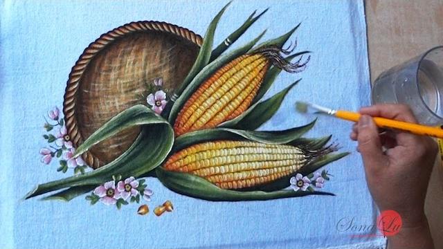 Milhos em Tecido – Sonalupinturas