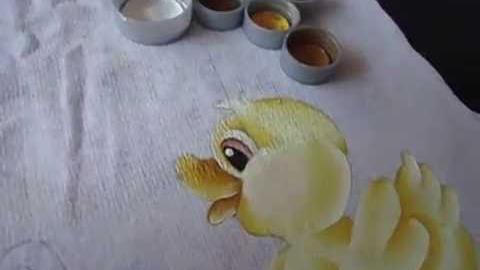 PAP COMO PINTAR UM PATINHO EM TECIDO