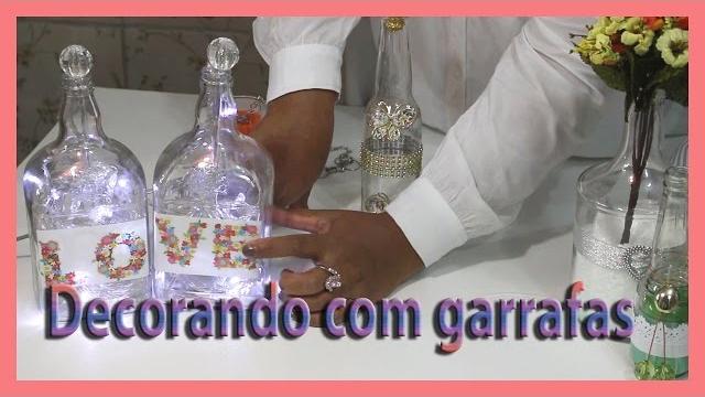 Como reutilizar garrafas de vidros na decoração – Faça você mesmo abajur com garrafa