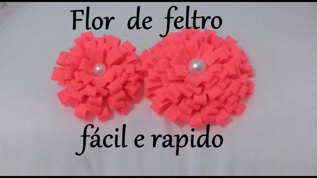 DIY: flor de feltro