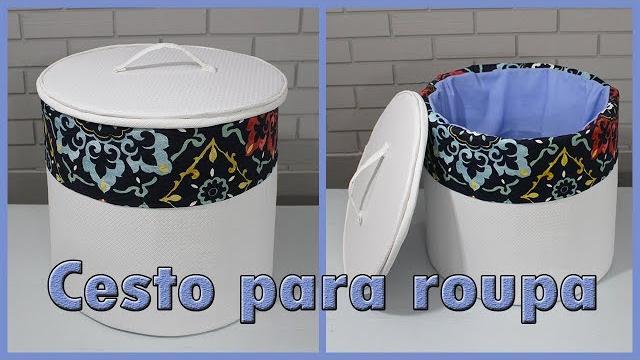 CESTO DE PAPELÃO PARA ROUPA SUJA – DIY CESTO