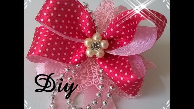 laço de fita de cetim – Lace satin ribbon