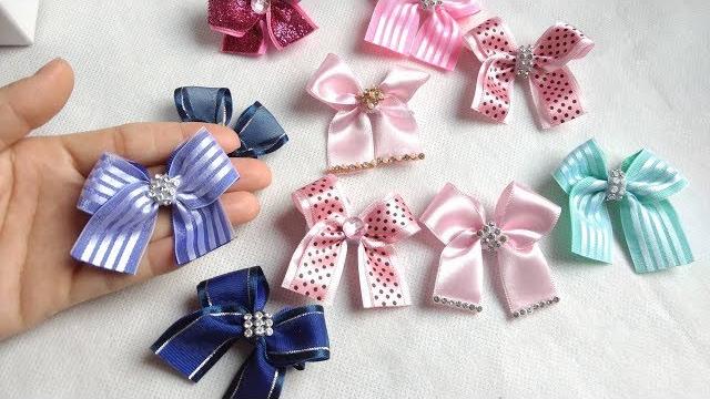 Lacinhos com pontas no bico de pato