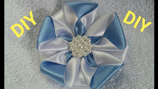 Flor de Cetim – Feita Com Fita de Cetim