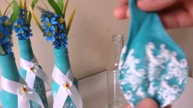Como encapar garrafa com balão