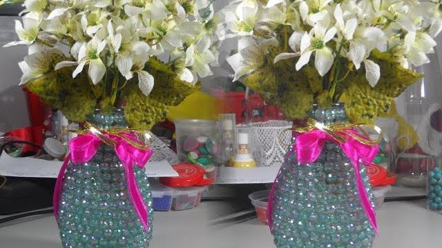 Garrafa customizada com cristais