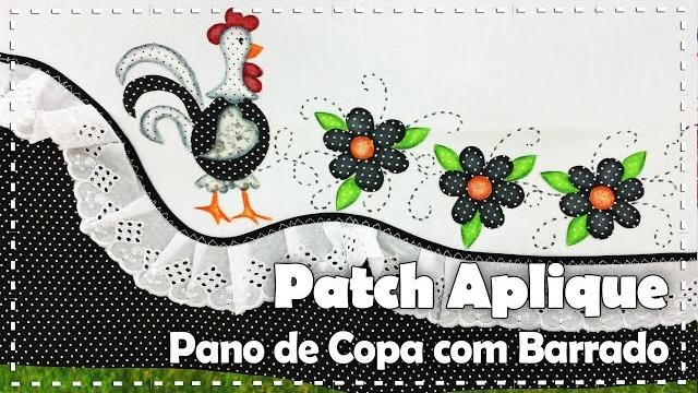 PANO DE COPA COM PATCH APLIQUE com Lili Negrão