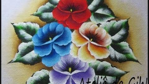 Pintando amor perfeito vermelho – pensamiento rojo