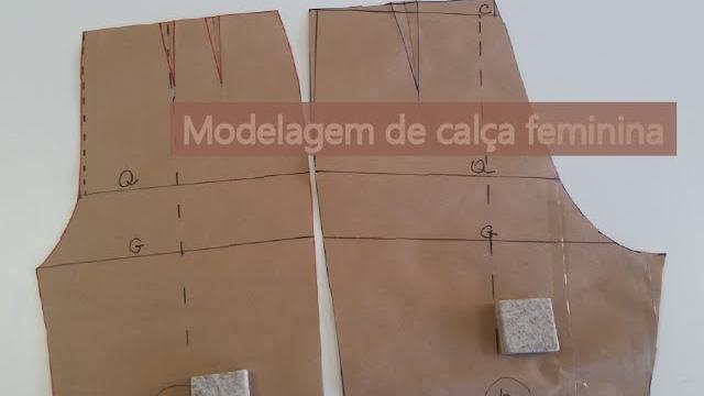 Modelagem de calça básica feminina
