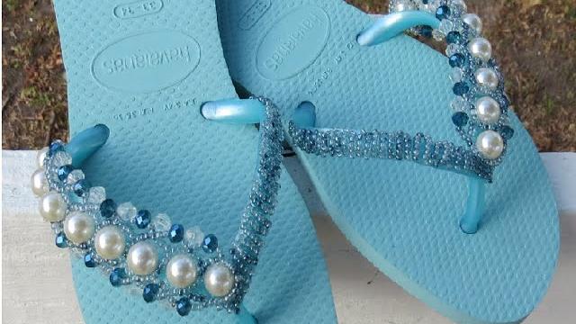 Chinelo Customizado com Trama da Pulseira ENCANTADA – Maguida Silva