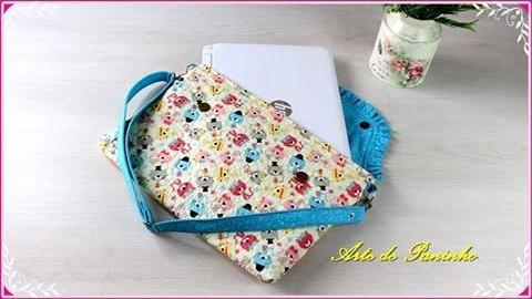 Bolsa Transversal ou Capa Notebook por Arte de Paninho
