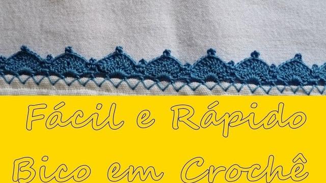 Bico em Crochê Fácil e Rápido por Graça Tristão