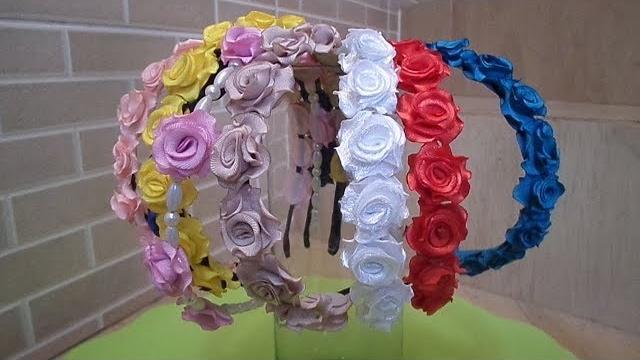 Como fazer mini rosas de cetim para aplicações diversas