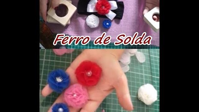 Dicas: Corte com Ferro de Solda e Flor de Organza Cristal – Iniciante