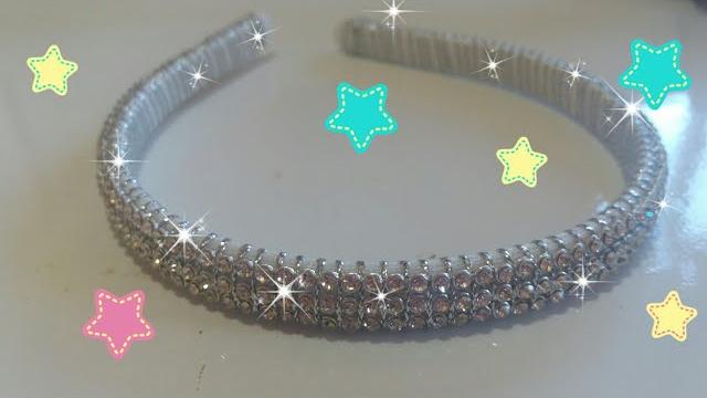 Arquinho com manta de strass