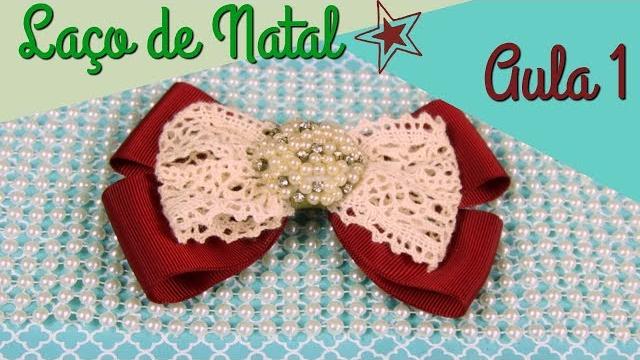 Curso Grátis de Laços de Natal – Aula 1