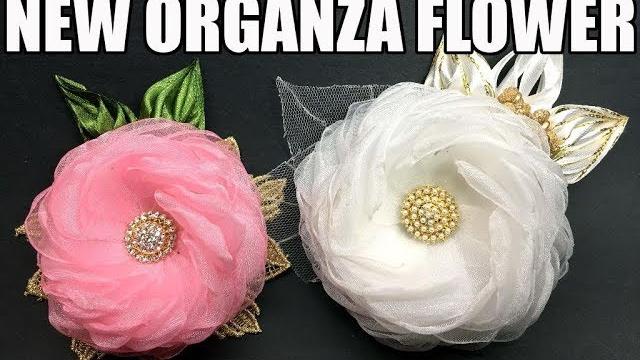 Flores de organza – Passo a passo