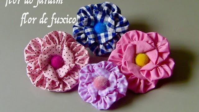 Transforme FUXICOS em lindas flores – DIY- flower fabric
