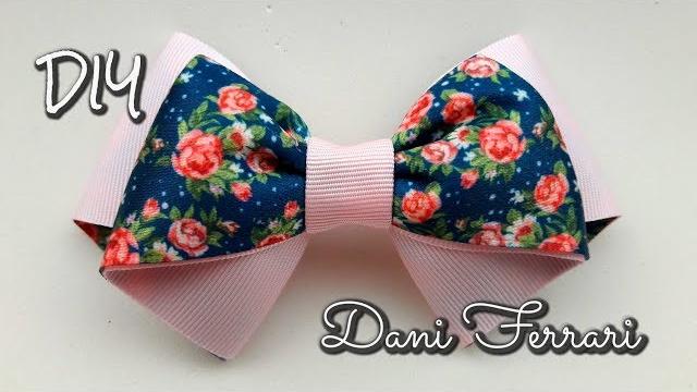 Laço camadinhas invertidas – Tutorial passo a passo – DIY – Dani Ferrari