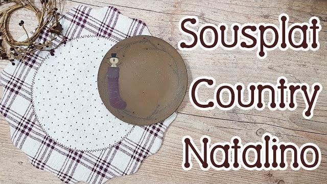Sousplat country e natalino