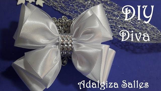 Diva Laço para Natal, Ano Novo e Batizado – passo a passo por Adalgiza Salles