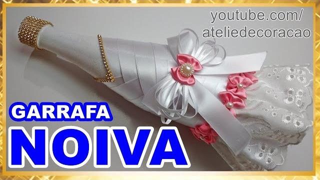 Garrafa decorada para noiva / 15 anos (debutante)