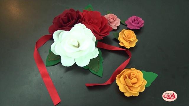 Como fazer flores em feltro
