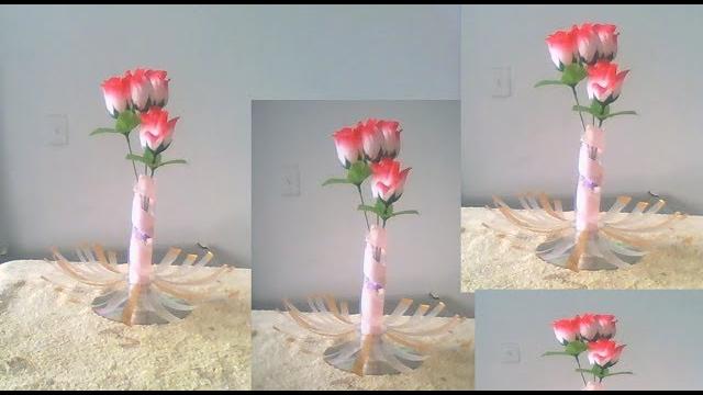 Vaso de garrafa pet fácil – Pode ser usado como lembrancinha ou decoração