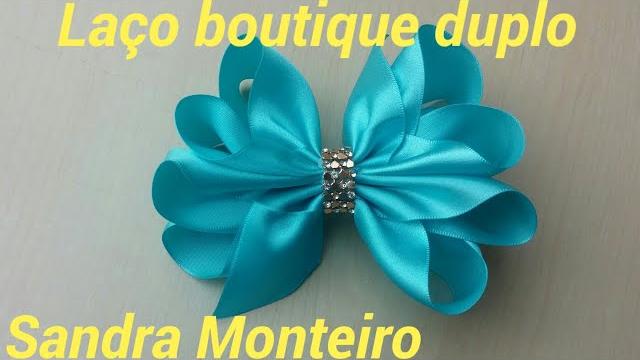 Laço boutique duplo com pontas por Sandra Monteiro